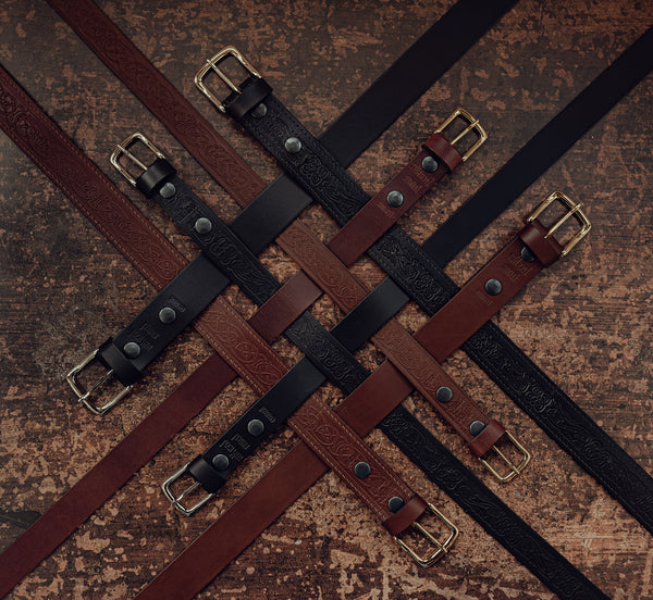 Criss cross pattern of belts