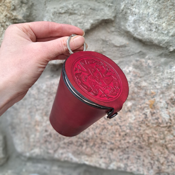 Leather Case and Cup Set