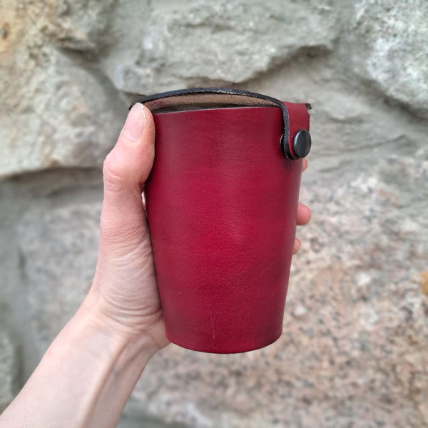 Leather Case and Cup Set