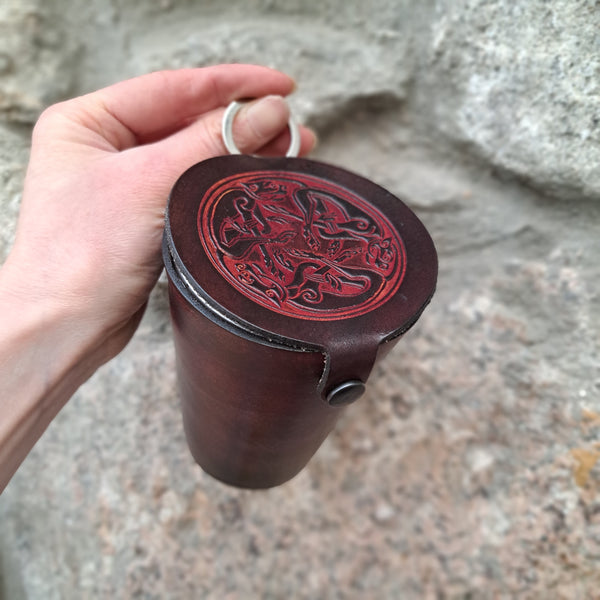 Leather Case and Cup Set