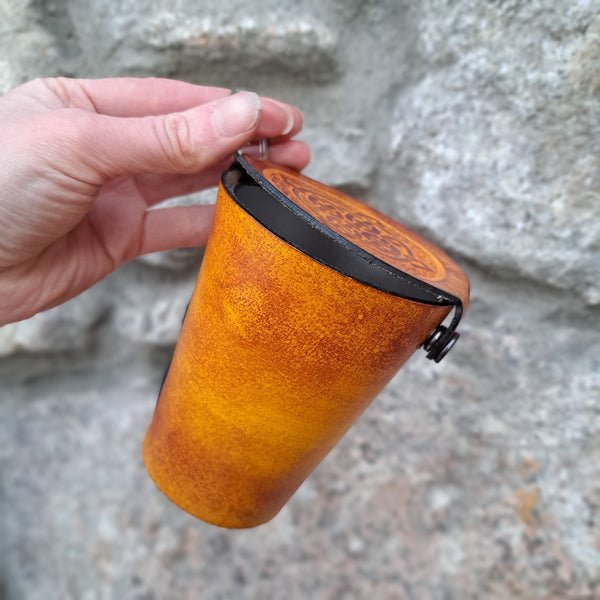 Leather Case and Cup Set
