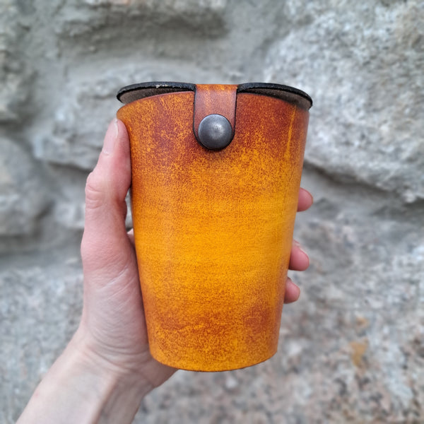Leather Case and Cup Set