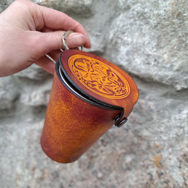 Leather Case and Cup Set