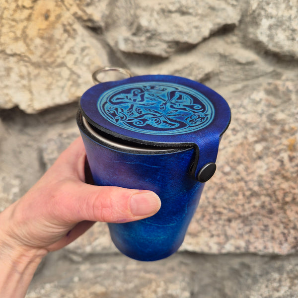 Leather Case and Cup Set