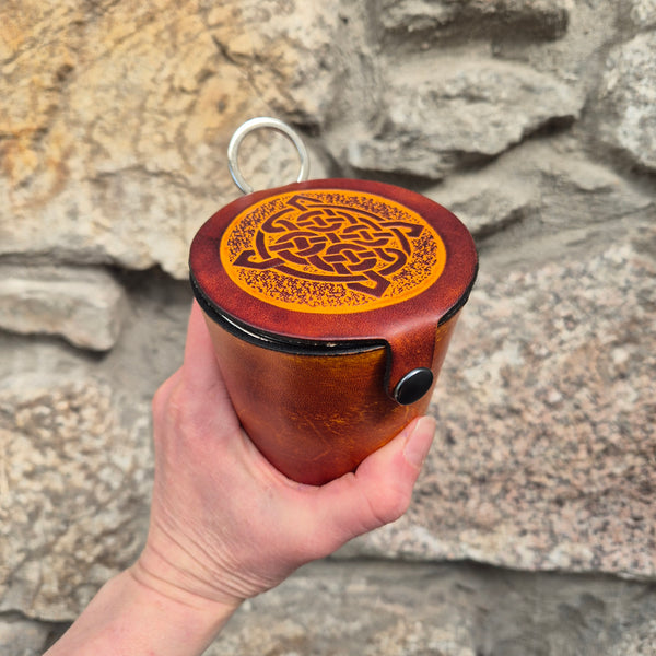 Leather Case and Cup Set