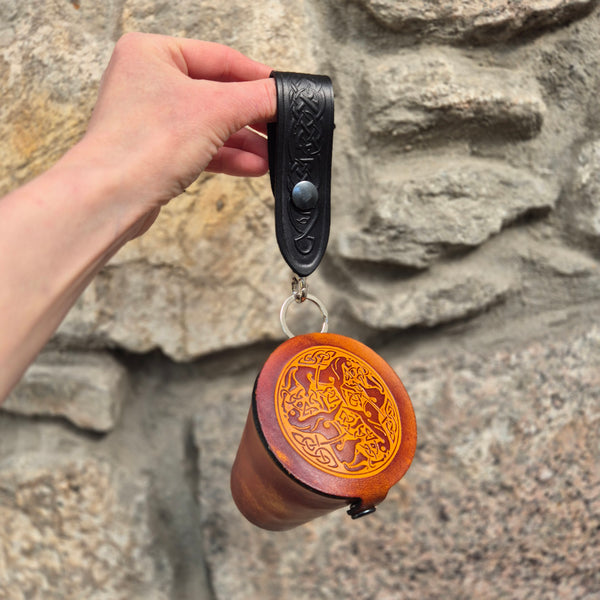 Leather Case and Cup Set