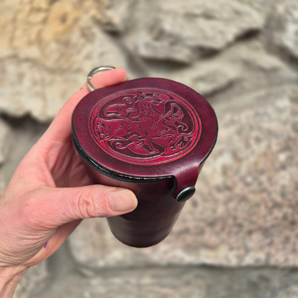 Leather Case and Cup Set