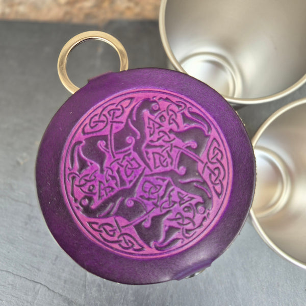Leather Case and Cup Set