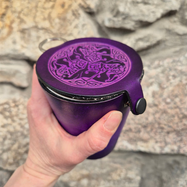 Leather Case and Cup Set