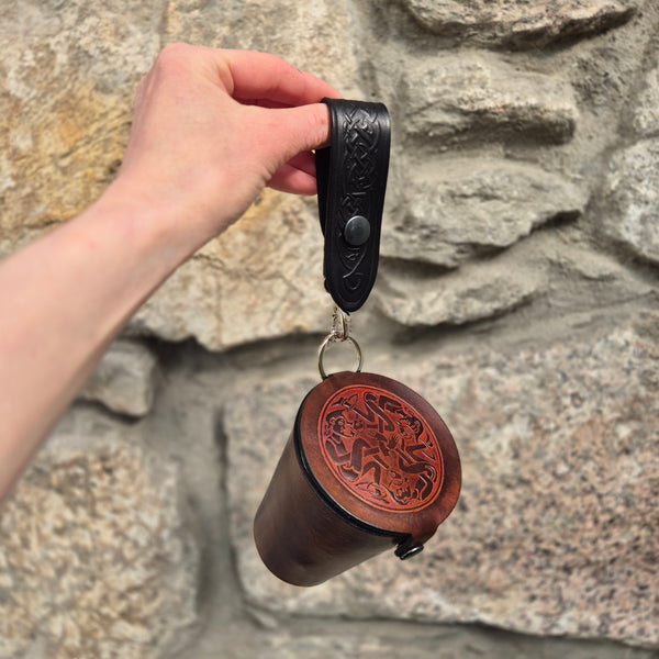 Leather Case and Cup Set