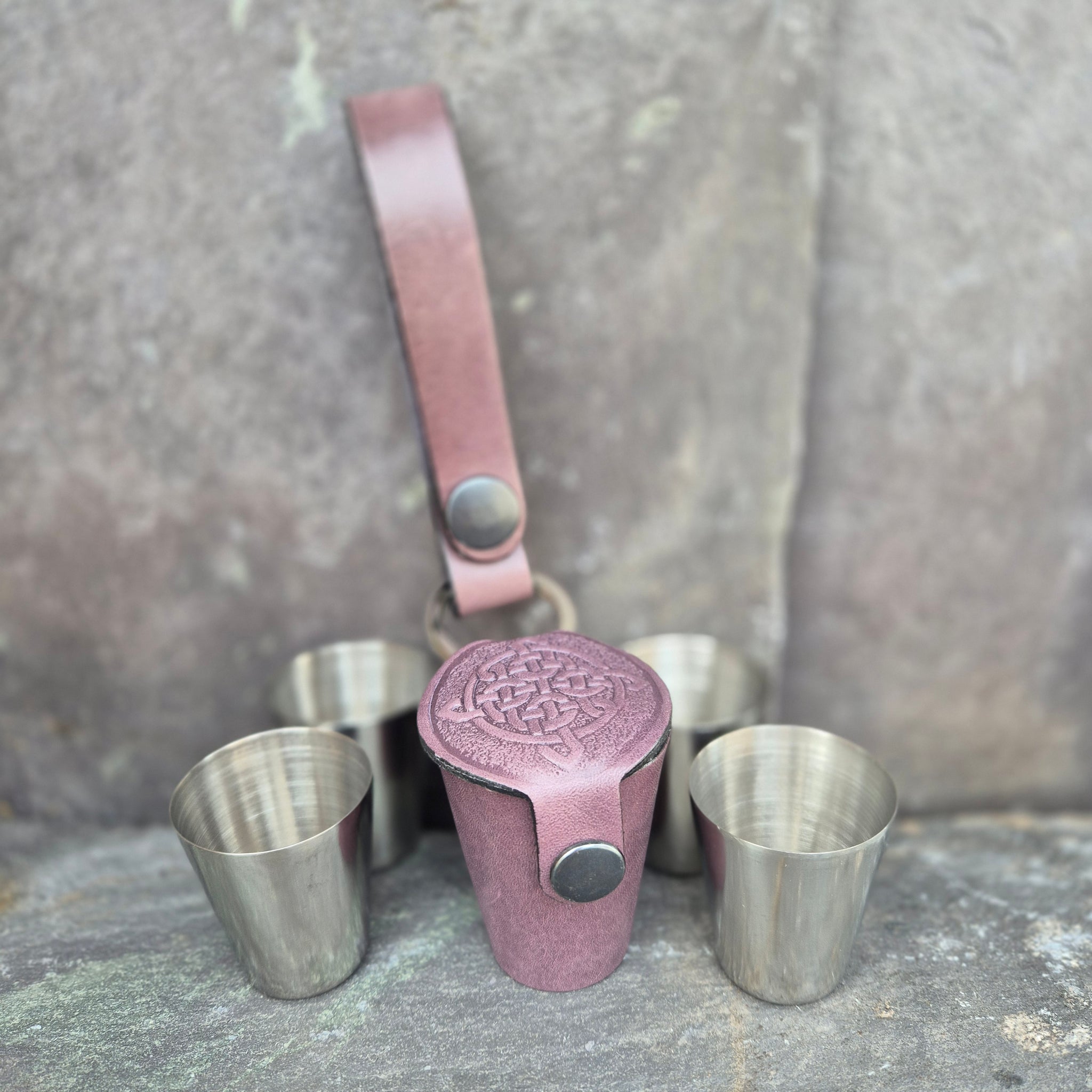 Dram Case with Matching Fob - Mauve