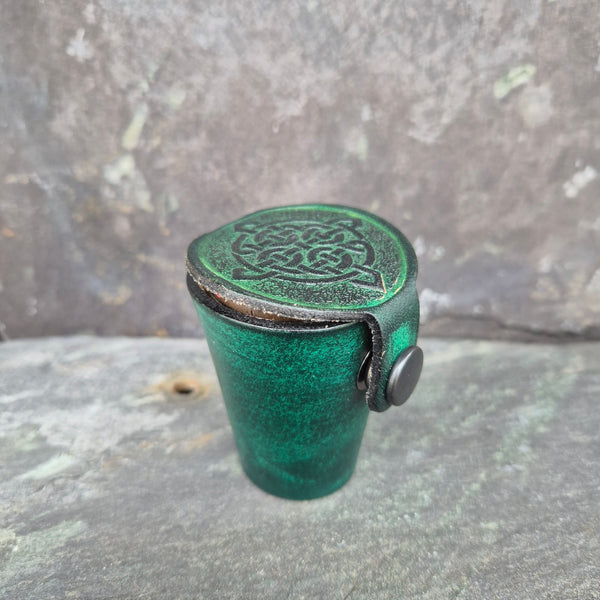 Dram Case - Hand dyed Green
