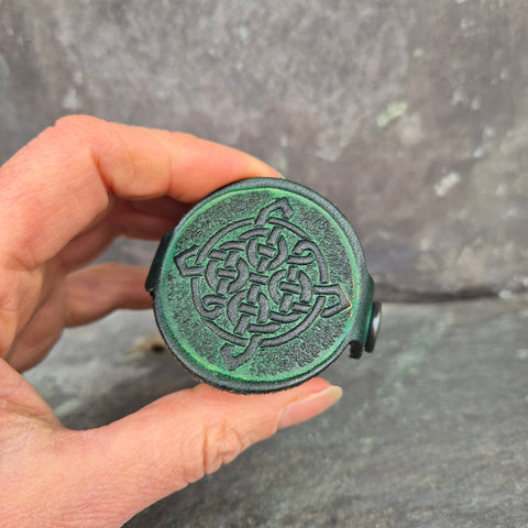 Dram Case - Hand dyed Green