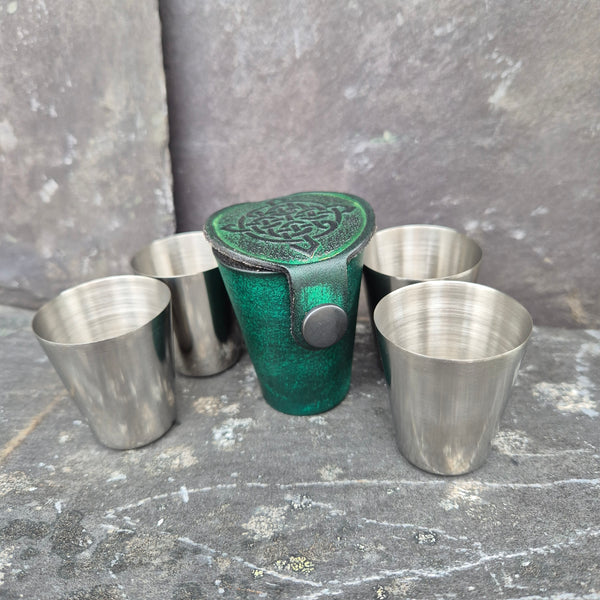 Dram Case - Hand dyed Green