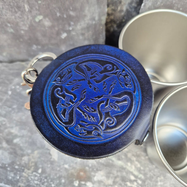 Leather Case and Cup Set