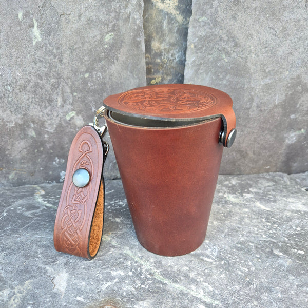 Leather Case and Cup Set