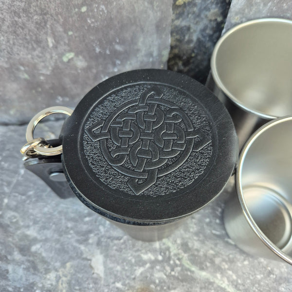 Leather Case and Cup Set