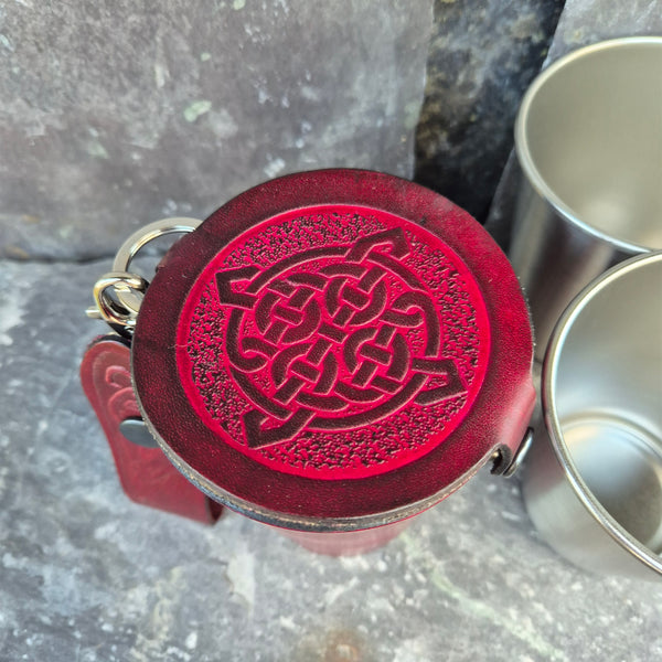 Leather Case and Cup Set