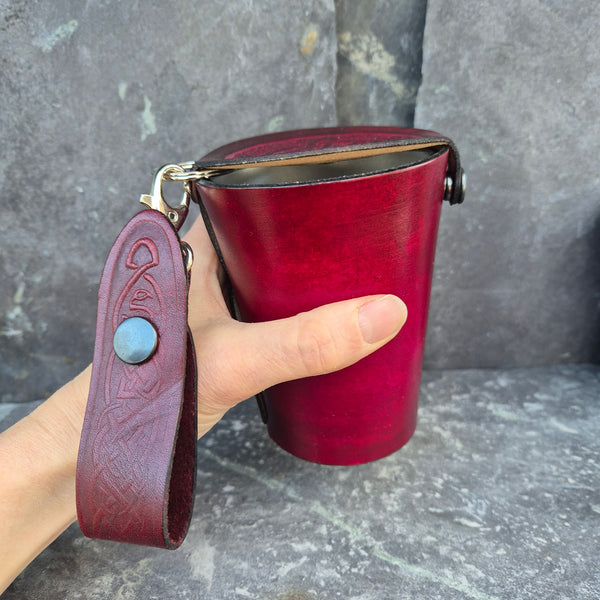 Leather Case and Cup Set