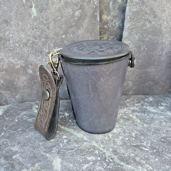 Leather Case and Cup Set