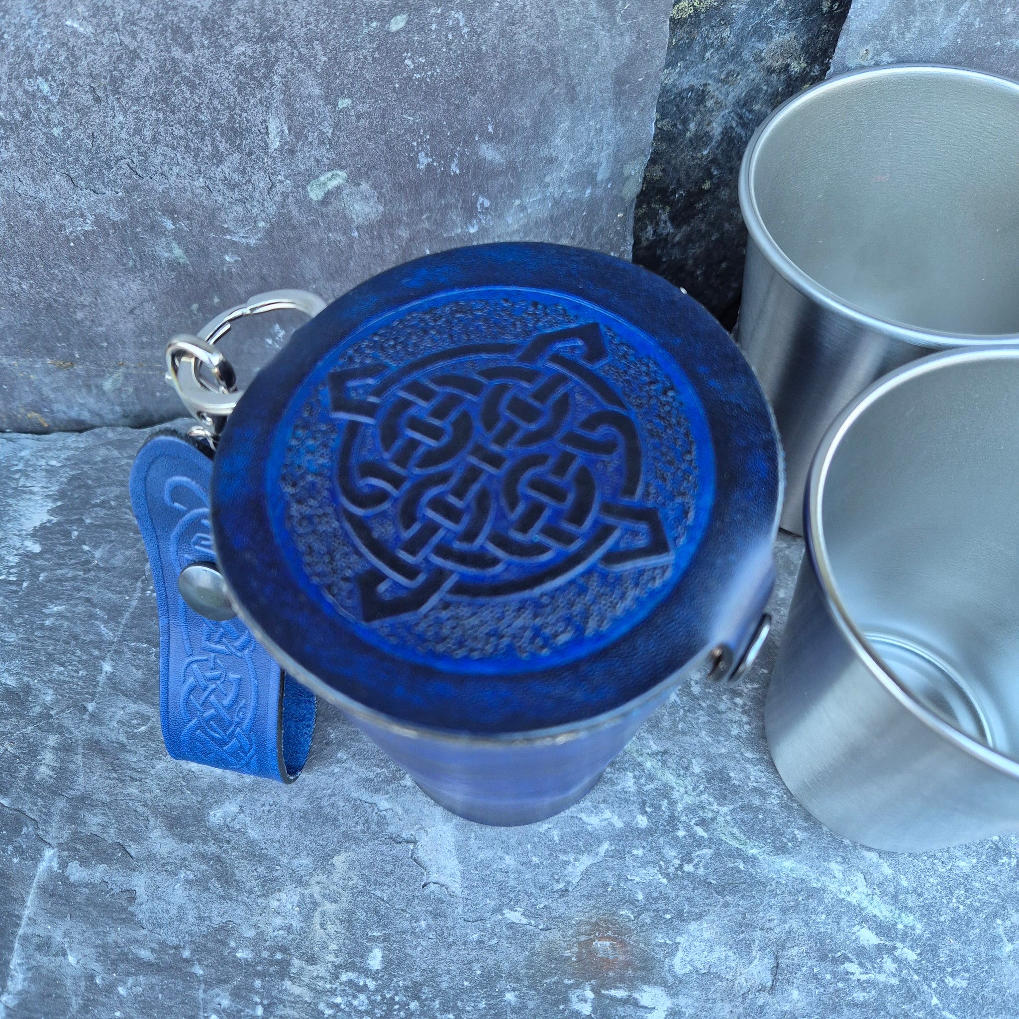 Leather Case and Cup Set