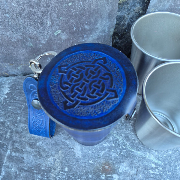 Leather Case and Cup Set