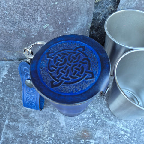 Leather Case and Cup Set