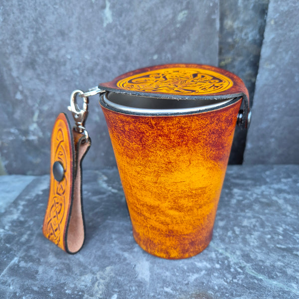 Leather Case and Cup Set