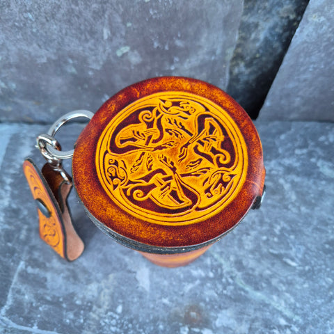 Leather Case and Cup Set