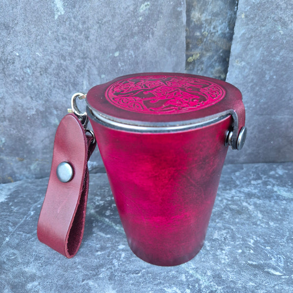 Leather Case and Cup Set