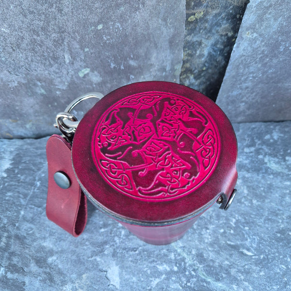 Leather Case and Cup Set