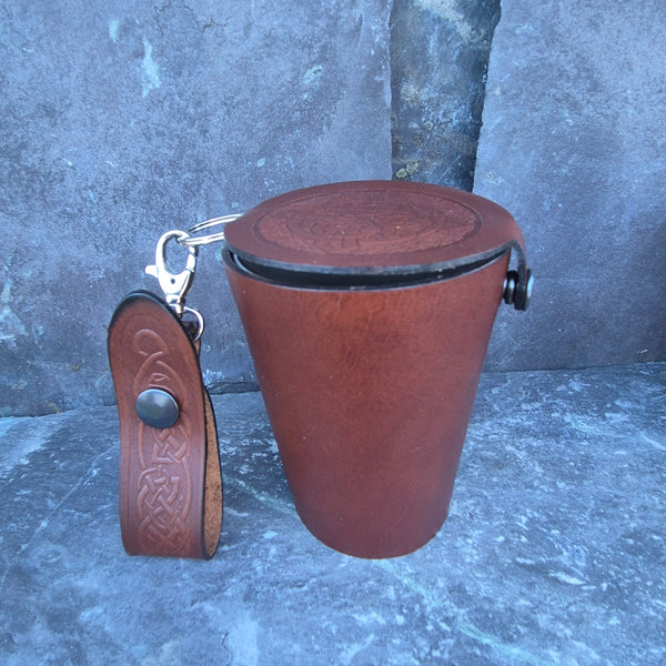 Leather Case and Cup Set