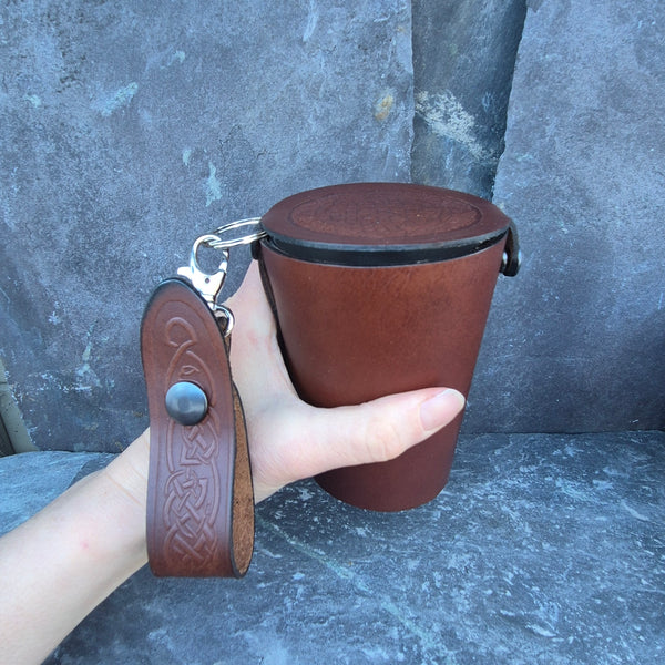 Leather Case and Cup Set