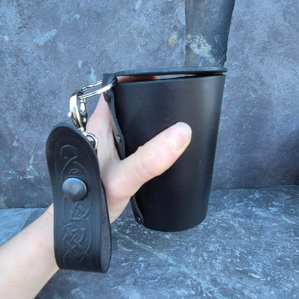 Leather Case and Cup Set