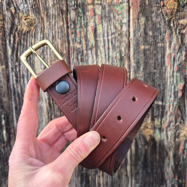 Narrow Brown Belt XL