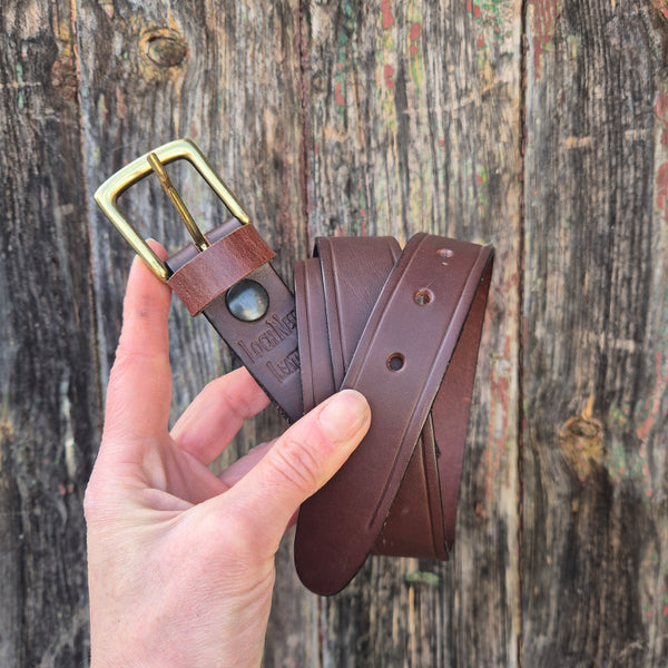 Narrow Brown Belt XL