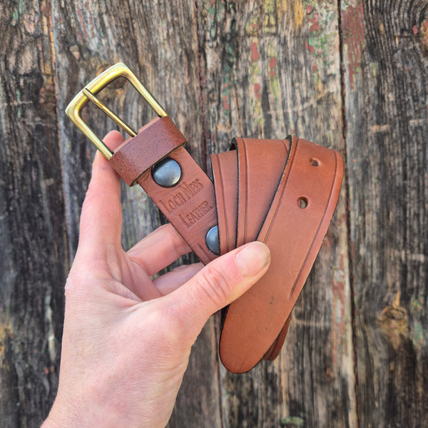 Narrow Brown Belt XL