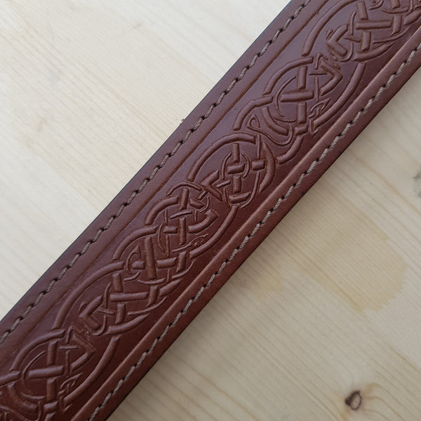 Close up of pattern on belt