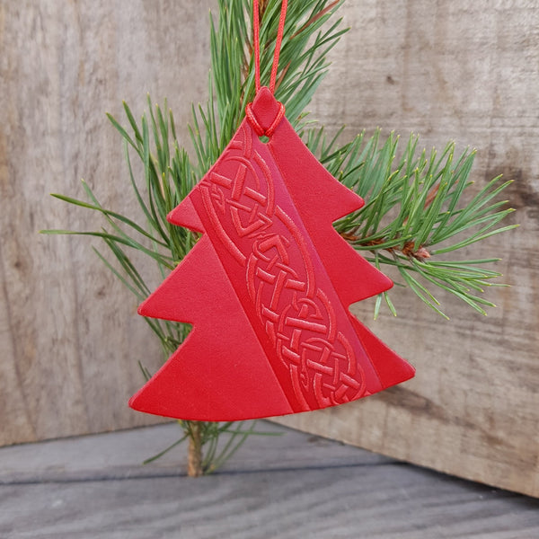 Celtic Christmas Decorations - Red