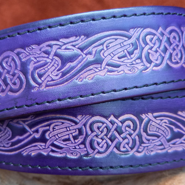 Wide Purple Celtic Dragon